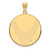 14k Gold LogoArt U.S. Air Force XL Disc Pendant
