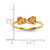 14k Gold Polished Citrine Bow Ring