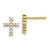 14k Gold Polished Diamond Cross Post Earrings - EM-2CC8CAF4-9959