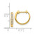 14k Gold Polished Diamond Hinged Hoop Earrings - EM-CB09F26E-9403