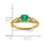 14k Gold Polished Emerald and Diamond Ring - RM-9B43903B-2214