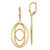 14K Gold Textured and Polished Dangle Leverback Earrings - TH-B80E9B17-6969