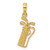 14k Golf Bag w/ Clubs Charm