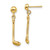 14k Golf Club Dangle Earrings
