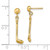 14k Golf Club Dangle Earrings
