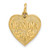 14k GRANDMA Heart Charm