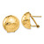 14k Hammered Omega Back Post Earrings - TF-0FD92C7C-6811