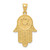 14k Hamsa w/Star of David Charm
