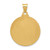 14k Head of Christ Medal Hollow Round Pendant