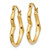 14k Heart Hoop Earrings - YE-2FE56B01-4052