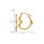 14k Heart Hoop Earrings - YE-2FE56B01-4052