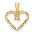 14k Heart Pendant .05ct. Mounting - PM-2EA37625-5545
