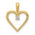 14k Heart Pendant Mounting - PM-17700E05-9901