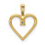 14k Heart Pendant Mounting - PM-17700E05-9901