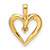 14k Heart Pendant Mounting - PM-61435FF6-6932