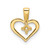 14k Heart Pendant Mounting - PM-767E8A38-8228