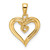 14k Heart Pendant Mounting - PM-AE3D337C-5897
