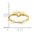 14k Heart w/Cut-Out Cross Ring