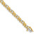 14k Holds 2.88 carat 28-3mm Round Diamond Fancy Swirl 7 inch Tennis Bracelet Mounting