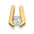 14k Holds 4.5mm Stone, Slide Mounting - XS-BC95570C-8767