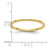 10K Yellow Gold 1.2mm Half Round Polished Stackable Band Size 8