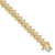 14k Holds 5.95 carat 35-3.5mm Round Diamond 2-prong S-link 7 inch Tennis Bracelet Mounting