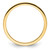 10K Yellow Gold 1.2mm Half Round Polished Stackable Band Size 8.5