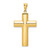 14k Hollow Cross Pendant - K1-9182A4E2-9345