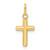 14k Hollow Cross Pendant - XR-A518D36C-5414