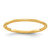 10K Yellow Gold 1.2mm Half Round Satin Stackable Band Size 6.5