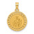 14K Hollow Our Lady of Mt Carmel Medal