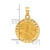 14K Hollow St. Michael Medal