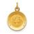 14k Holy Trinity Medal Charm