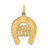 14k Horseshoe Good Luck Charm