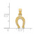 14K Horseshoe Pendant
