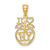 14K I HEART NY Apple Charm