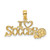 14K I HEART SOCCER w/Ball Charm