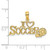 14K I HEART SOCCER w/Ball Charm