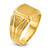 14k IBGoodman 10x10mm Men's Square Signet Ring