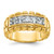 14k IBGoodman Men's 1 carat Diamond Nugget Complete Ring