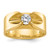 14k IBGoodman Men's 1/2 carat Diamond Complete Ring