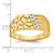 14k IBGoodman Men's Diamond Nugget Complete Ring