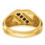 14k IBGoodman Men's Gemstone and Diamond Satin Ring Mounting - B5-302ACBEE-8552