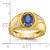 14k IBGoodman Men's Gemstone and Diamond Satin Ring Mounting - B5-68A5C946-4101