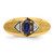 14k IBGoodman Men's Gemstone and Diamond Satin Ring Mounting - B5-84EB6BE3-2578