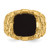 14k IBGoodman Men's Onyx Nugget Complete Ring
