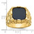 14k IBGoodman Men's Onyx Nugget Ring Mounting