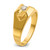 14k IBGoodman Men's Polished 1/4 Carat AA Diamond Ring
