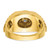 14k IBGoodman Men's Polished Satin and Textured Ring Mounting