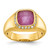 14k IBGoodman Men's Ruby Doublet Stone and 1/5 carat Diamond Complete Ring
